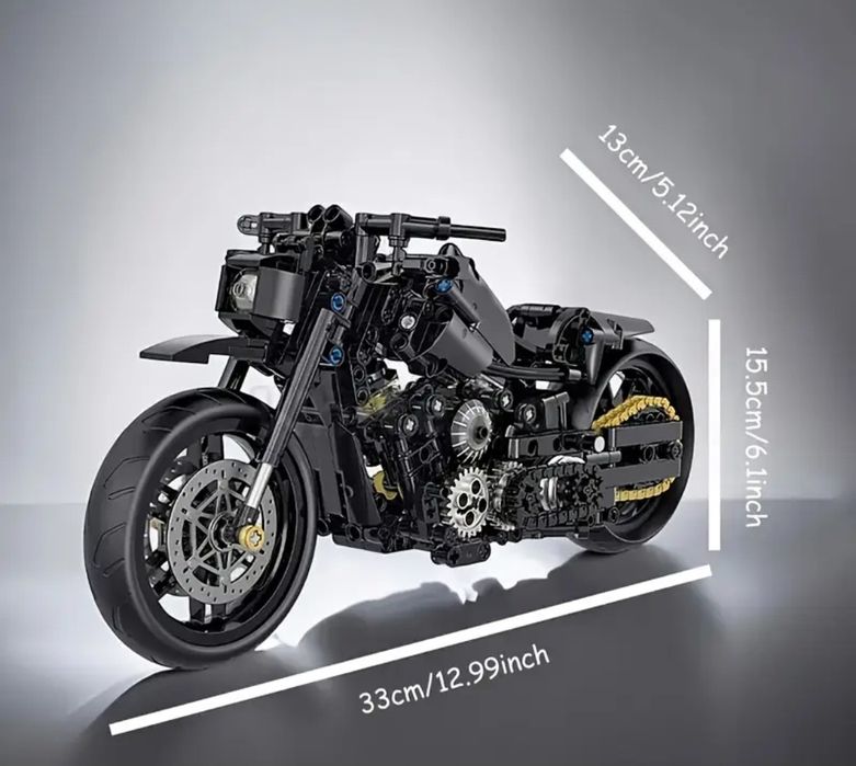 Motocicletă din blocuri de constructie