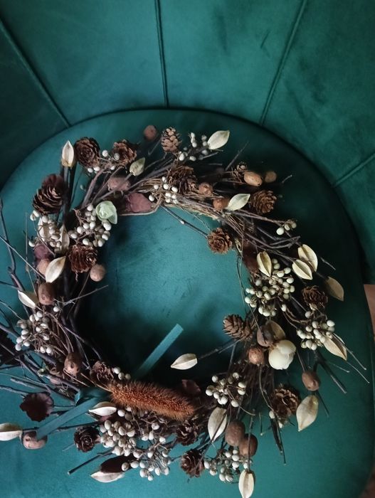 Венок из натуральных веток