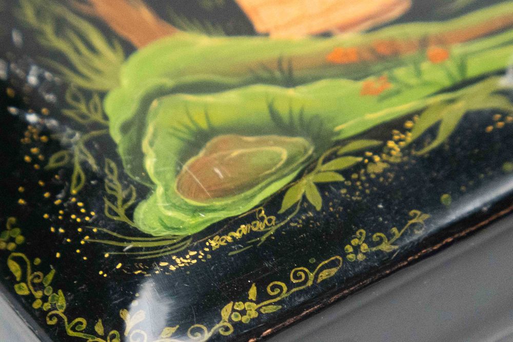 Cutii pentru bijuterii papier-mâché russian lacquer