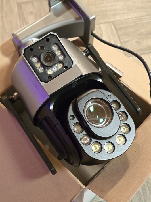 Cameră Supraveghere Dual Lens 4K 8MP - Zoom 50X Optic