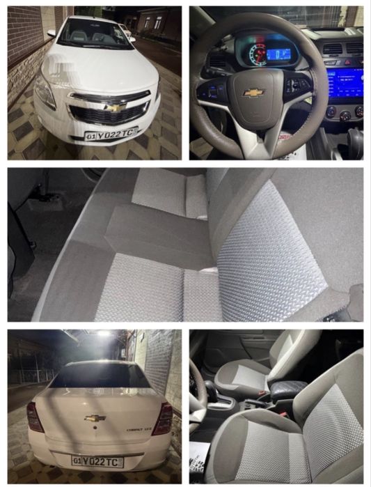 Продается Chevrolet Cobalt 2023 год. 4-позиция, Автомат, Белый цвет