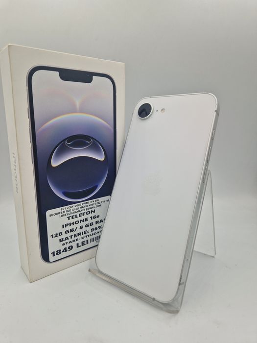 Iphone 16e 128GB / 8GB RAM 96% Baterie Garantie #55498