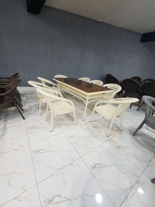 Ротанг Ратан Rotang Ratan  8 kishilik. Toqilgan stol
