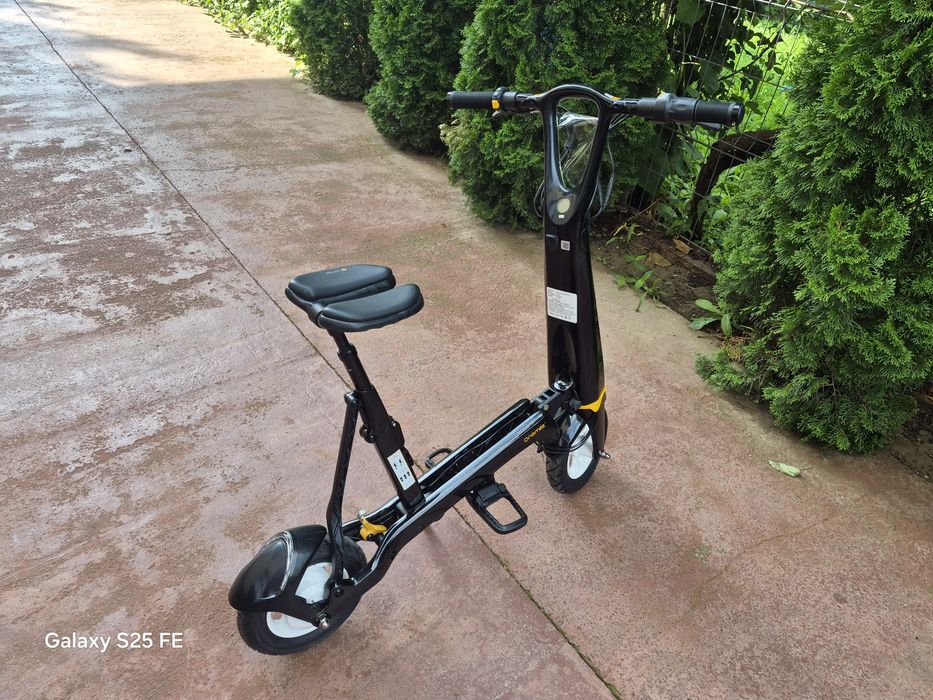 Bicicleta/Trotineta electrica, Carbon, viteza max 25/kmh, autonomie 35km incarcare .Pret 2700ron.este Noua