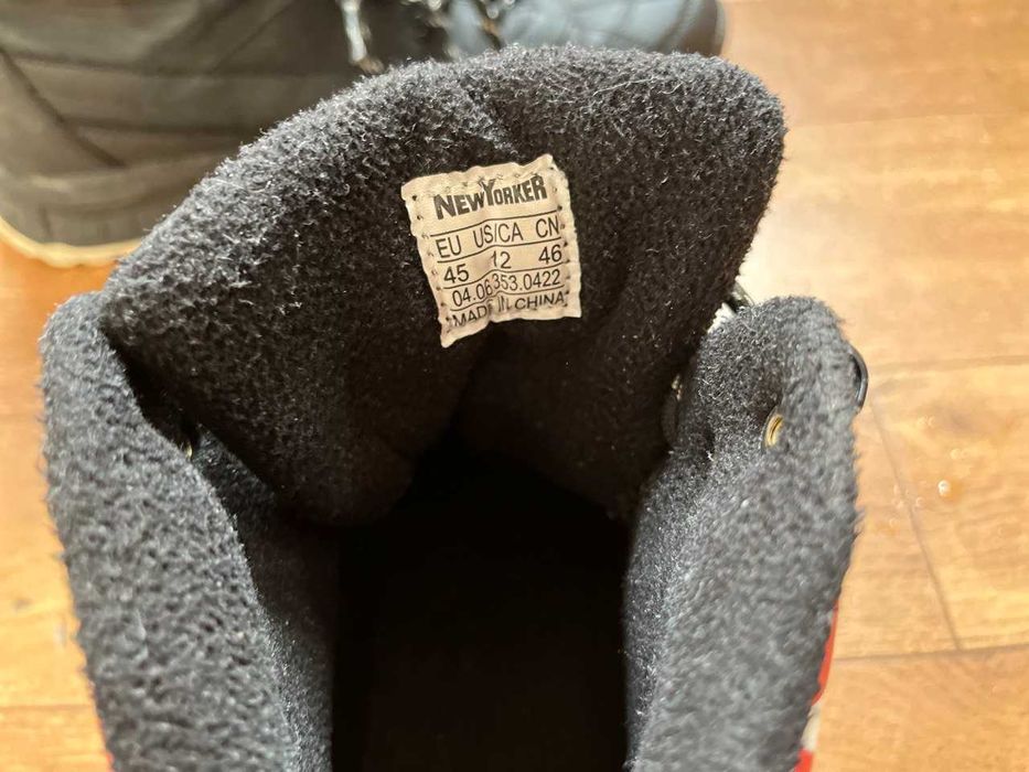 кроссовки New Yorker 46 размер, состояние идеальное-утепленные