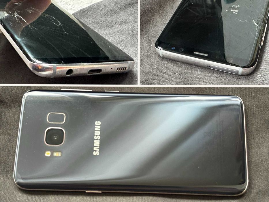 Samsung S8 functional, ecran spart, pentru piese TRANSPORT GRATUIT