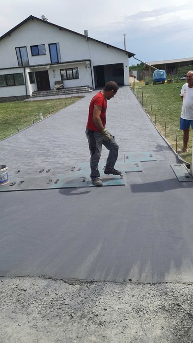 #beton amprentat si elicopterizat# pavaj din beton amprentat