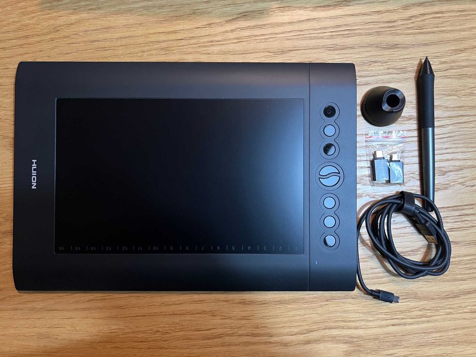 Tableta grafica HUION H610PRO V2 USB, Negru