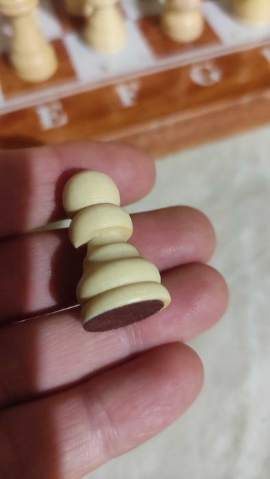 Комплект за шах и табла дървени фигури