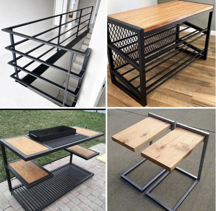 Парапети преградни стени от метал ,стъпала,чела метал и дърво