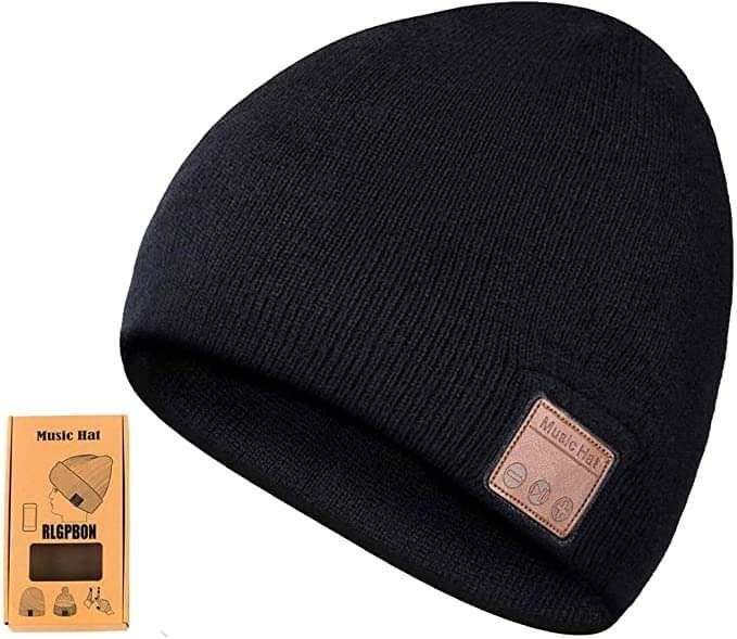 зимна плетена, музикална шапка с Bluetooth 5,0, One Size, универсална.