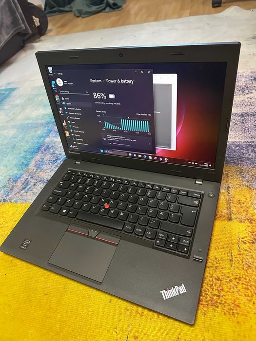 laptop lenovo thinkpad L450, baterie dubla, ssd 128 gb, i5 , 8 gb