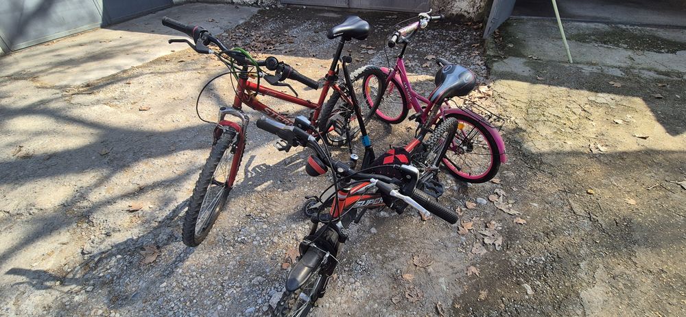 3 велосипеды + 1 самокат