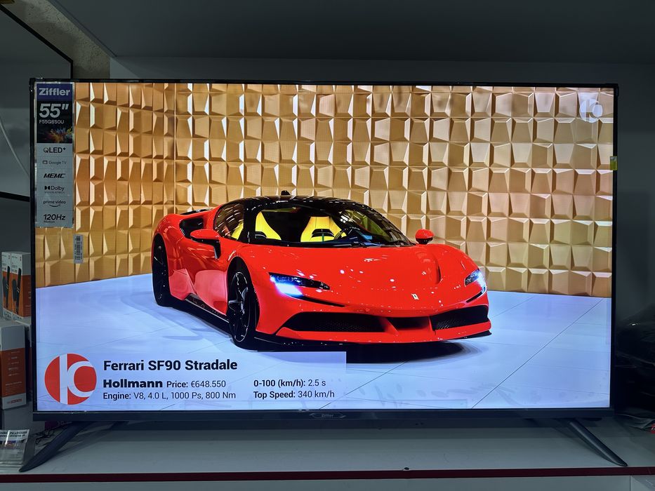 Ziffler 55 4K Qled Googl tv 120 hz