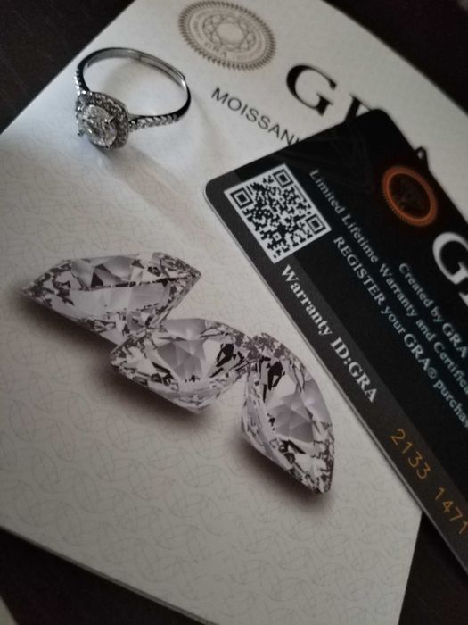 Муассанит бриллиант кольца