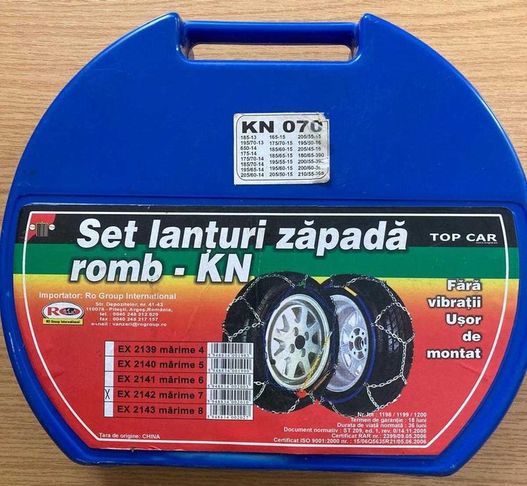 Vând lanţuri de zăpadă tip romb KN-070