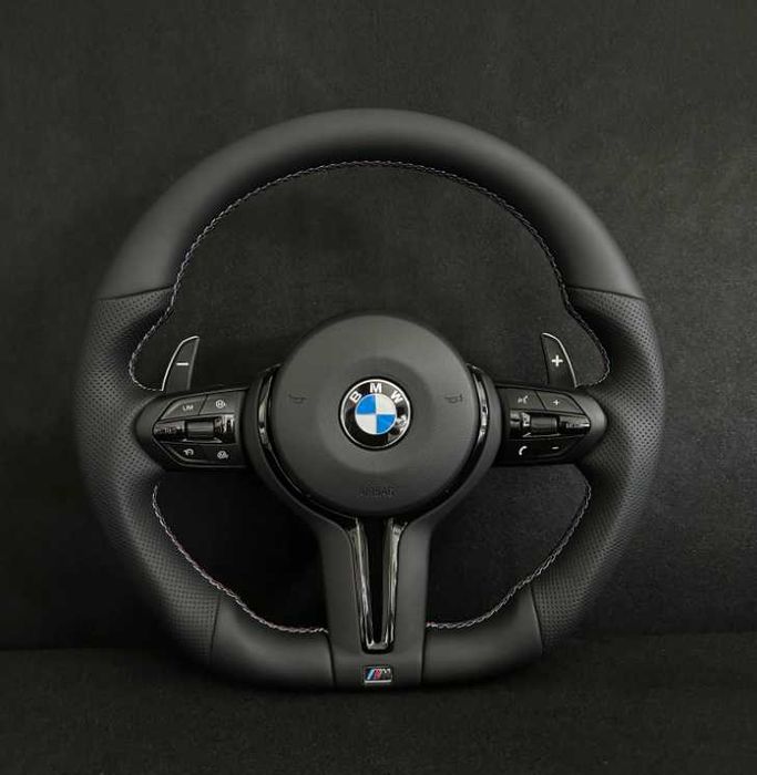 BMW спортен волан – перфорирана кожа и M шевове (Plug and Play)