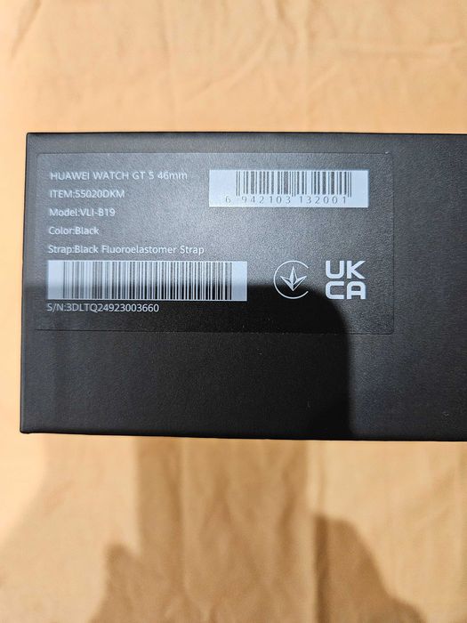 Смарт часовник HUAWEI WATCH GT 5 BLACK VLI-B19F Black