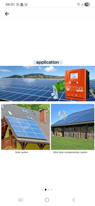 Controller hibrid solar si eolian 3000W, 12V/24V, 1500W solar, 1500W