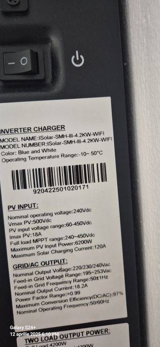 Sistem fotovoltaic pe 24 volti 200AH  4.2 kw