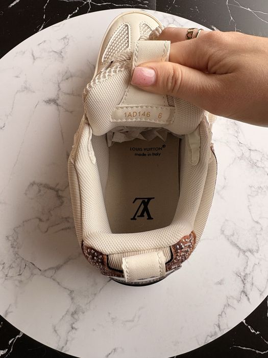 Louis Vuitton LV Skate Sneaker damă – animal print & cristale – mărimea 40