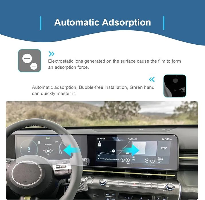 Защитен екран за Hyundai Kona SX2 (2024-2025) - 12.3 инча, GAFAT