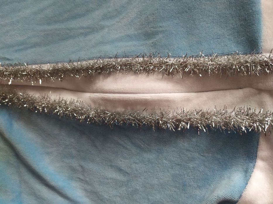 Костюм Снегурочки на новый год (на 1-2 годика)