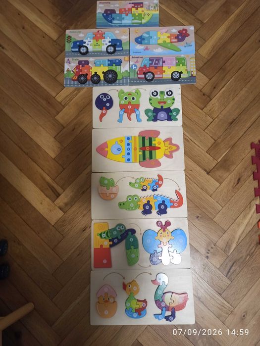Детски дървени пъзели