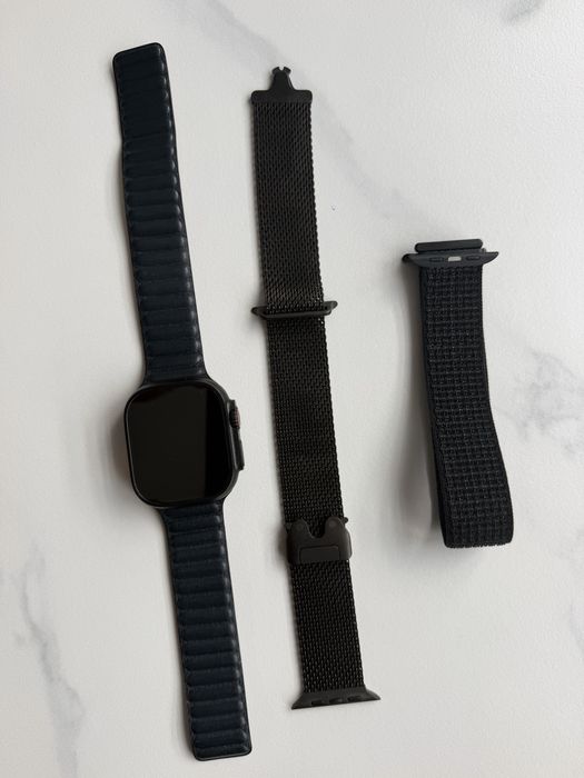 Смарт часовник Apple - Watch Ultra 3 Cellular, 49mm, L, Black Titanium/Black Titanium Milanese