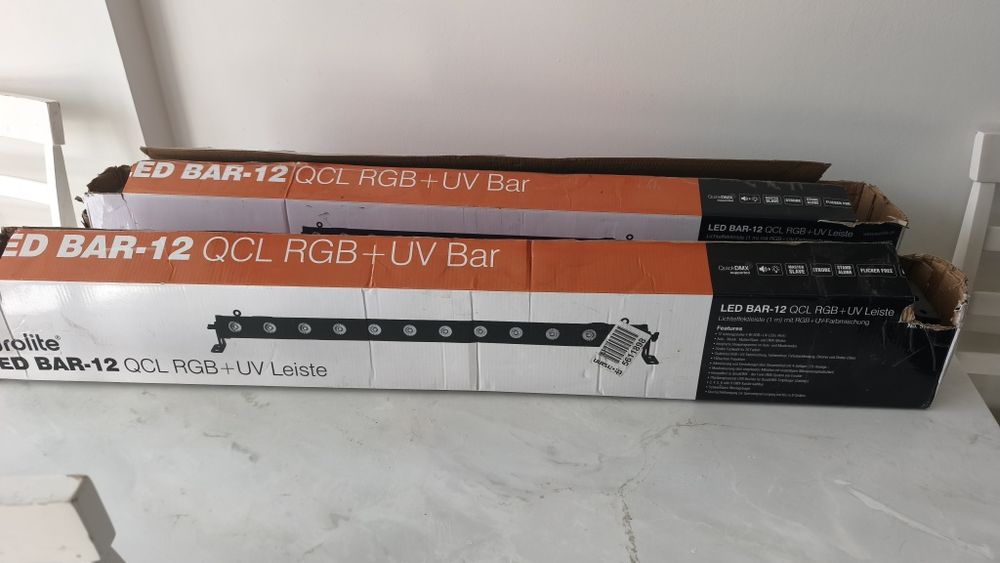 Bara led disco Eurolite 12 Qcl Rgb+uv