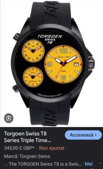 Ceas Torgoen T8 Pilot Elvetia