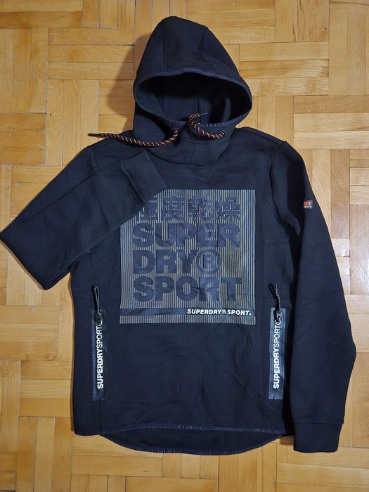 Hanorac Lux Superdry Sport, Material Tehnic Dens, Bărbați - L