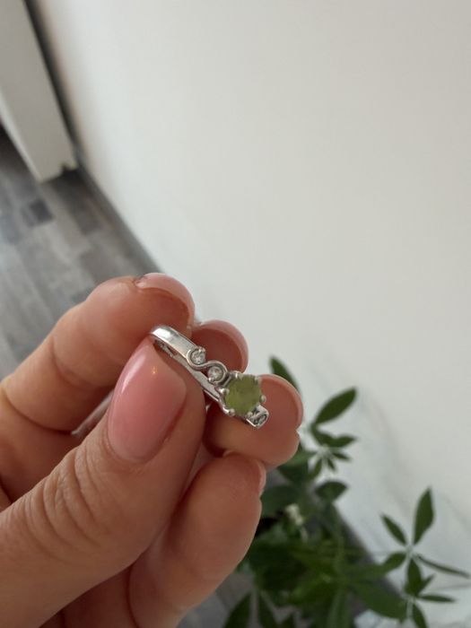 Inel aur cu peridot  14k