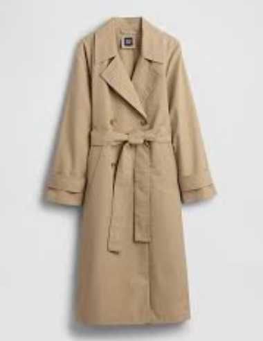 Palton Lung MASSIMO DUTTI – Bej – Mărimea 36 – Primăvară/Toamnă