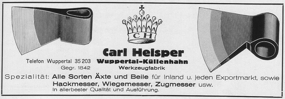 4 topoare vintage nemțești,, Dankre și Wilhelm Pass