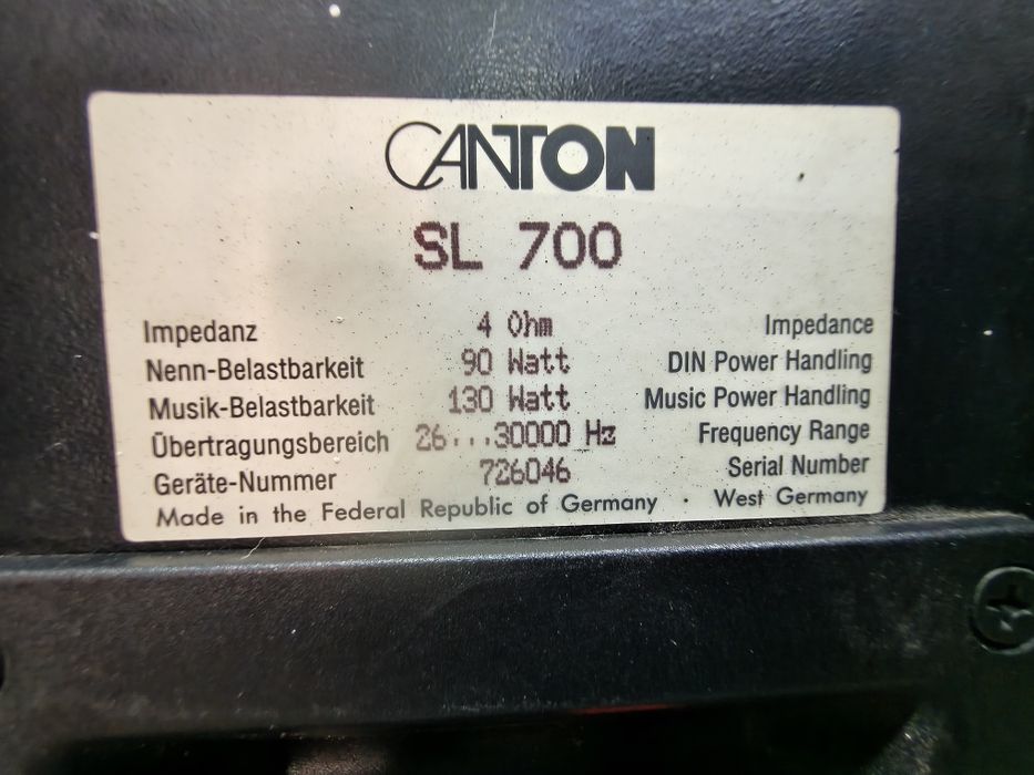 Тонколони CANTON SL-700