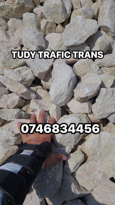 Piatra alba / calcar pentru garduri, alei si decor 30-90