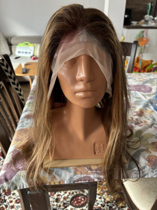 Нова перука от естествен косъм 50 см