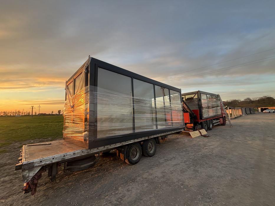 Container modular 2.7m latime cu 6m lungime se afla pe stoc nu necesita avans cu plata la livrare