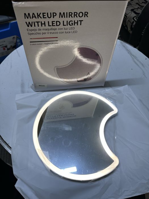 LED зеркало настольное с подсветкой