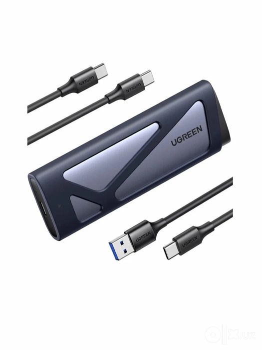 SSD Кейс M.2 Ugreen CM400, USB Type-C, Grey