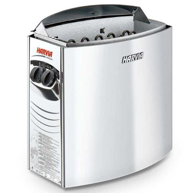 Incalzitor sauna Harvia Vega BC90 Inox, 9kW, comanda incorporata