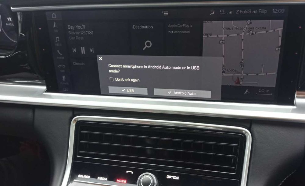 PORSCHE VIM CarPlay цял екран Android Auto Порше Panamera Full 2026map