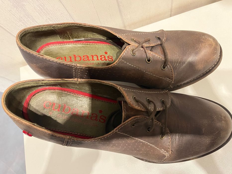 Дамски обувки Cubanas, естествена кожа