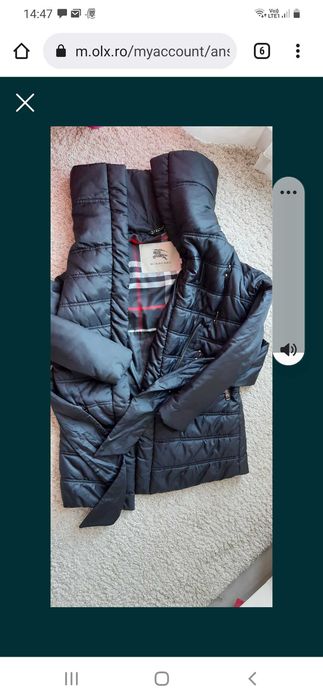 Haine dama outlet burberry olx