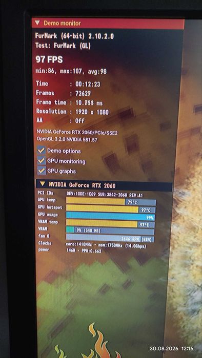 Видеокарта EVGA RTX 2060 6Gb
