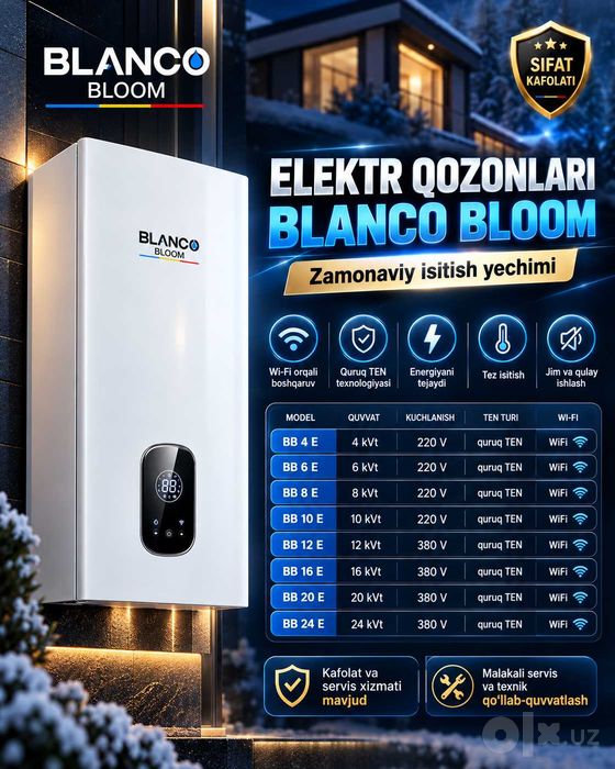 Электрический котел Blanco Bloom Wi-Fi 4–24 кВт оптом со склада