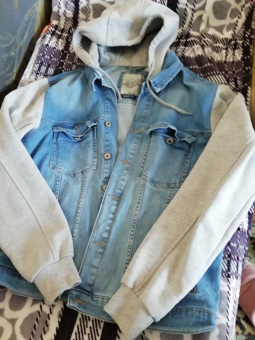 Куртка джинсовая, комбинированная