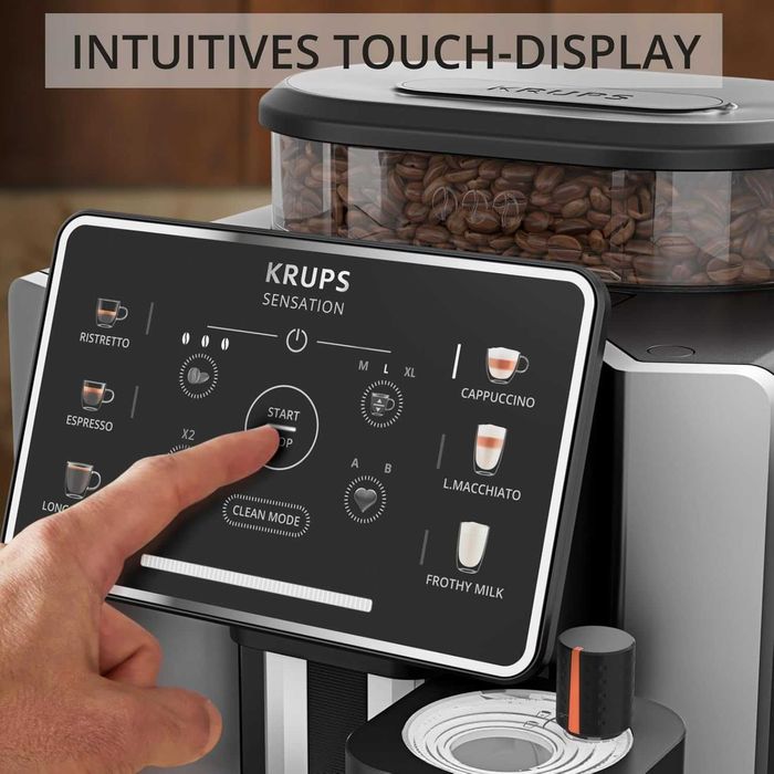 Нов Кафеавтомат Кафемашина KRUPS SENSATION MILK EA912E, 6 Вида Напитки