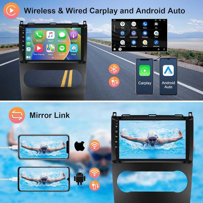 Мултимедия за Mercedes Benz A B Class W169 W245 Android Навигация 2DIN